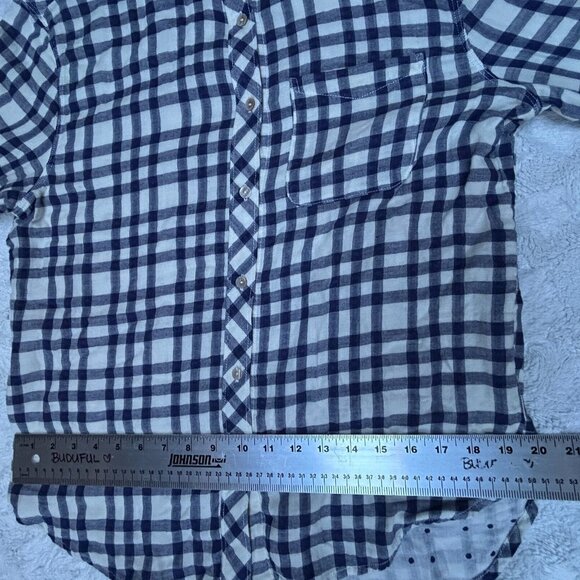 California Tailor Shirt No. 1 USA Womens  Long Sleeve Plaid  Button Up Top Large - Picture 7 of 8